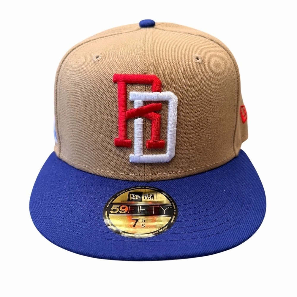 New‎ Era Dominican Republic World Baseball Classic Fitted Hat Khaki/Blue 7 5/8